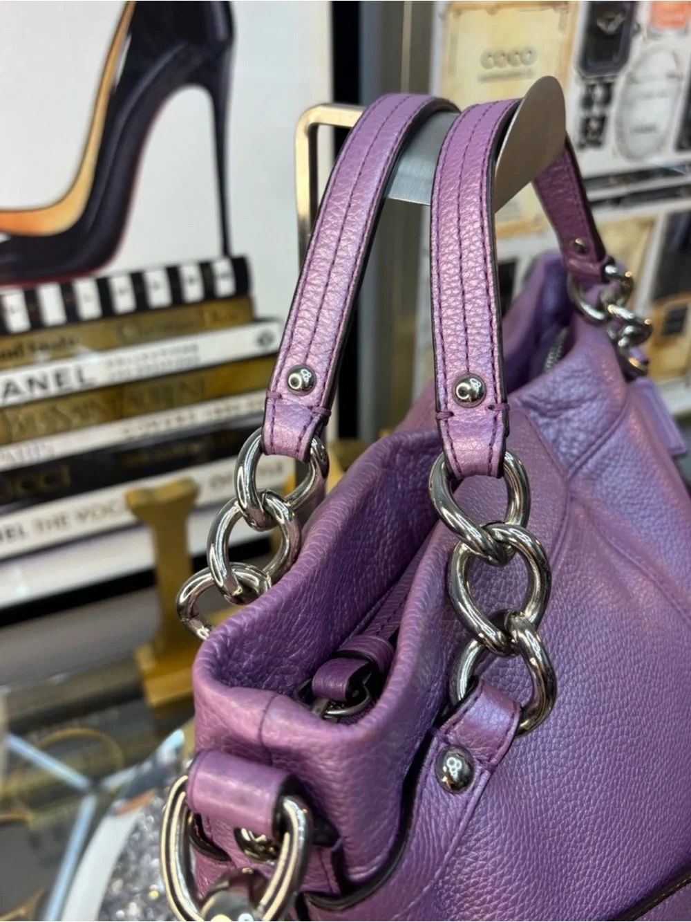 Coach Maddison Sophia Leather SATCHAL Like New
